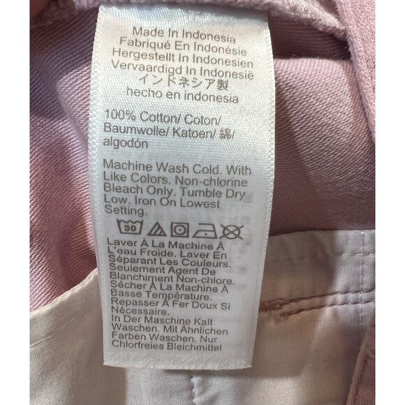 J. Crew Women’s Cotton Pants High Rise Pink Garment-Dyed Foundry Size 12 - Picture 12 of 15